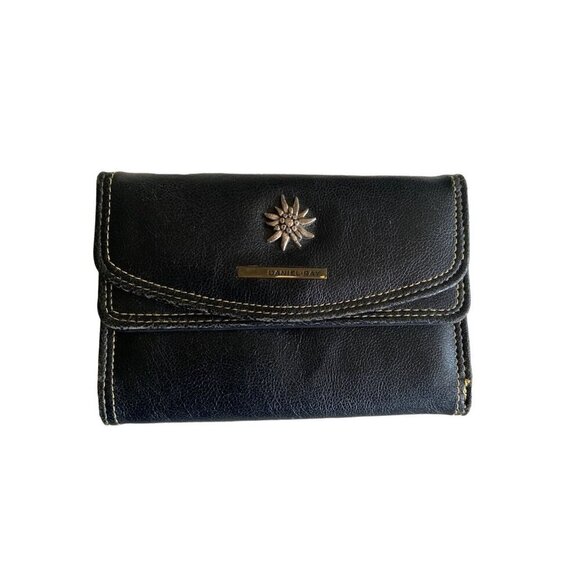 Daniel Ray Black Folded Wallet Snap Closure - Picture 1 of 8